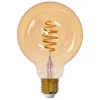 Airam SmartHome WiFi LED-lampa G95, E27 5,5 W 350 lm 1800–3000 K, bärn
