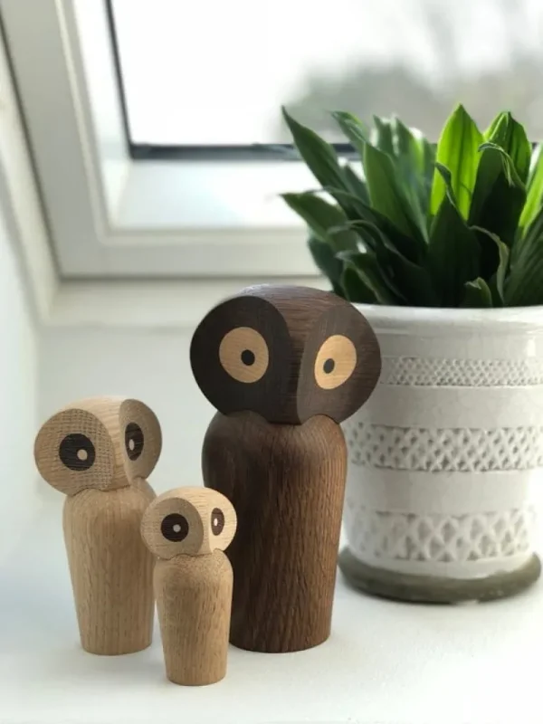 Barn Architectmade Owl, stor, rökt ek