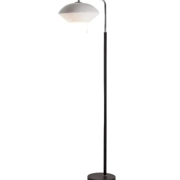 Artek Aalto A811 golvlampa, förnicklad mässing