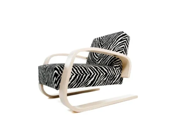 Artek Aalto fåtölj 400 ”Tankstolen”, björk - Zebra