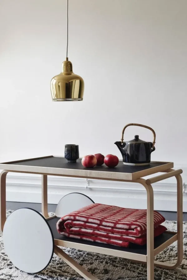Artek Aalto pendellampa A330S ”Golden Bell”, mässing