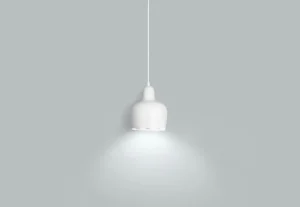 Artek Aalto pendellampa A330S ”Golden Bell”, vit