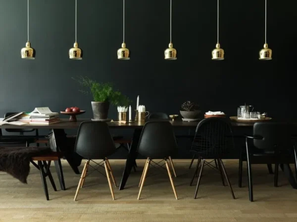 Artek Aalto pendellampa A330S ”Golden Bell”, mässing
