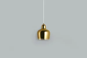 Artek Aalto pendellampa A330S ”Golden Bell”, mässing