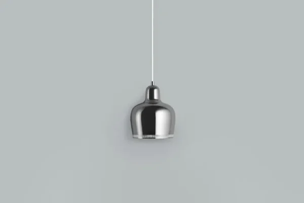 Artek Aalto pendellampa A330S ”Golden Bell”, krom