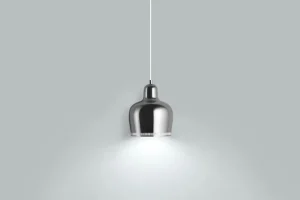 Artek Aalto pendellampa A330S ”Golden Bell”, krom