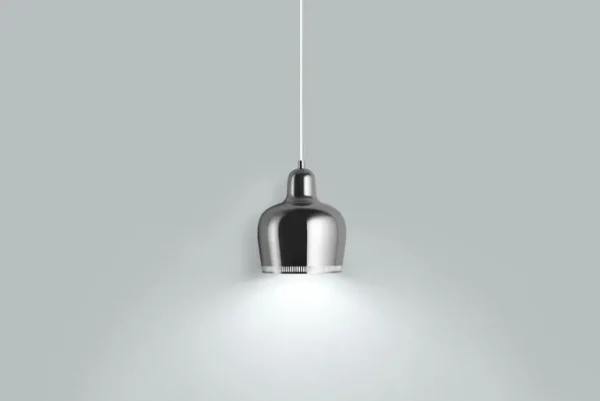Artek Aalto pendellampa A330S ”Golden Bell”, krom