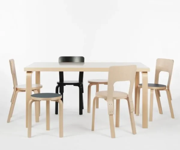 Artek Aalto stol 66, björk