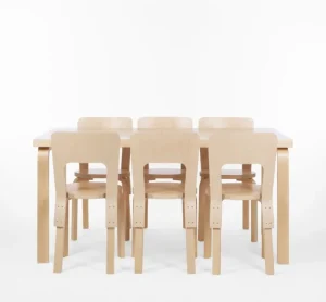 Artek Aalto stol 66, björk