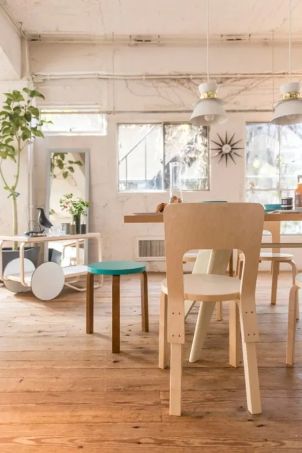Artek Aalto stol 66, björk