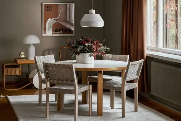 Artek AMA 500 pendellampa, vit - mässing