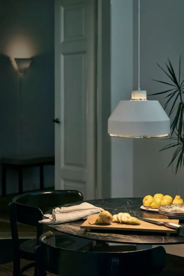 Artek AMA 500 pendellampa, vit - mässing