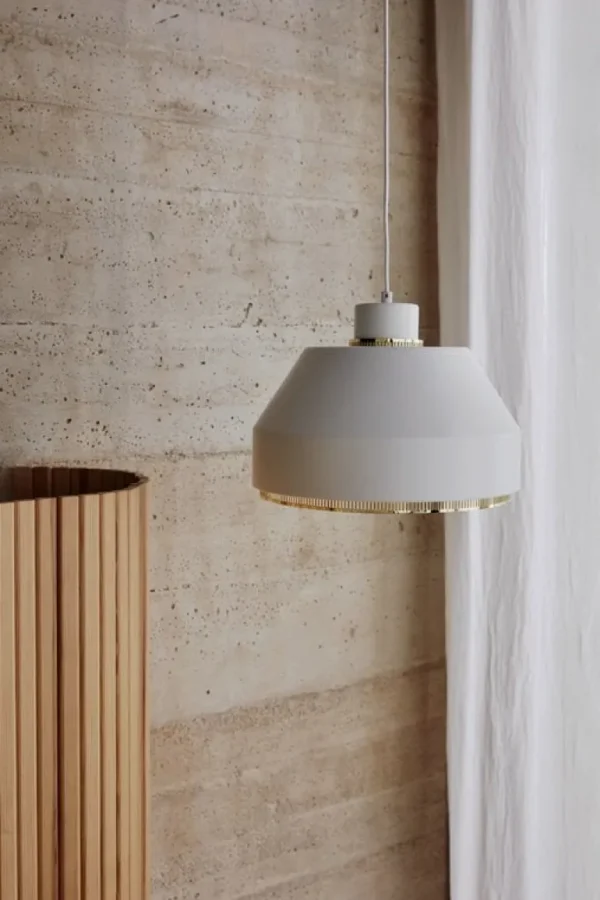 Artek AMA 500 pendellampa, vit - mässing