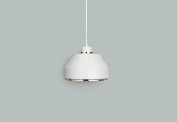 Artek AMA 500 pendellampa, vit - mässing