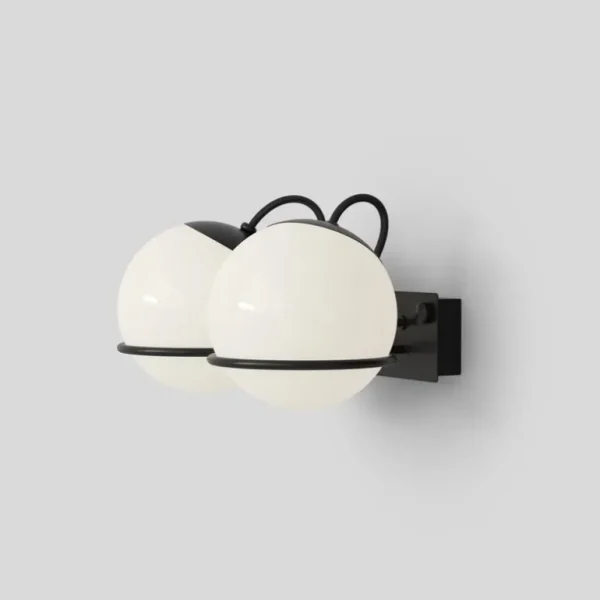 Astep Model 237/2 vägglampa, 14 cm, svart