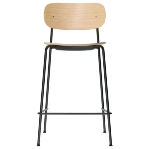 Audo Copenhagen Co barstol 65,5 cm, svart stål - ek