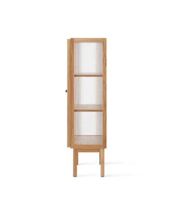 Audo Copenhagen Curiosity skåp, lågt, ek - glas