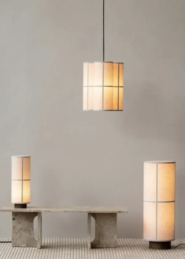 Audo Copenhagen Hashira bordslampa, rå linne