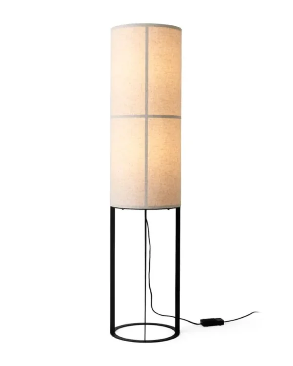Audo Copenhagen Hashira golvlampa, hög, rå linne