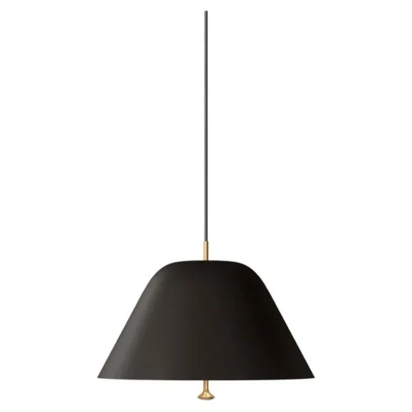 Audo Copenhagen Levitate pendellampa, 40 cm, svart -mässing