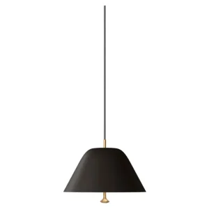 Audo Copenhagen Levitate pendellampa, 28 cm, svart - mässing