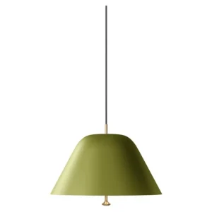 Audo Copenhagen Levitate pendellampa, 40 cm, salviagrön - mässing