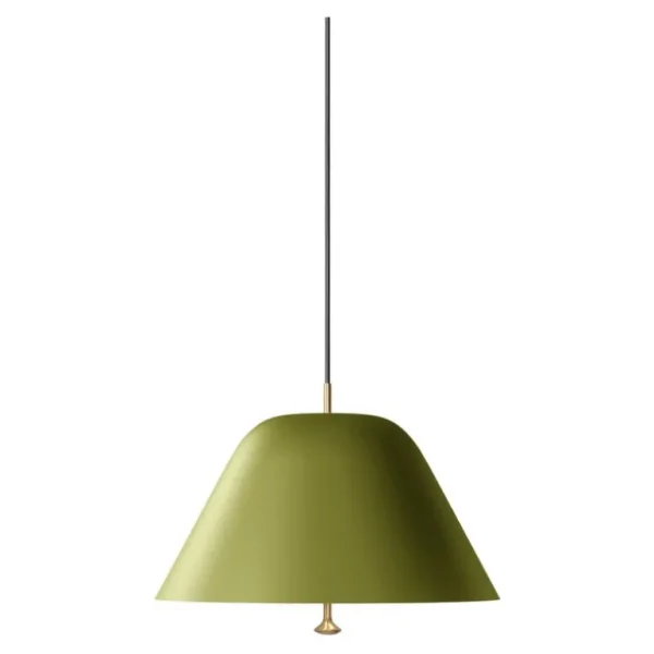 Audo Copenhagen Levitate pendellampa, 40 cm, salviagrön - mässing