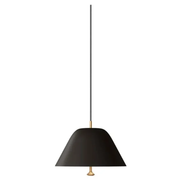 Audo Copenhagen Levitate pendellampa, 40 cm, svart -mässing