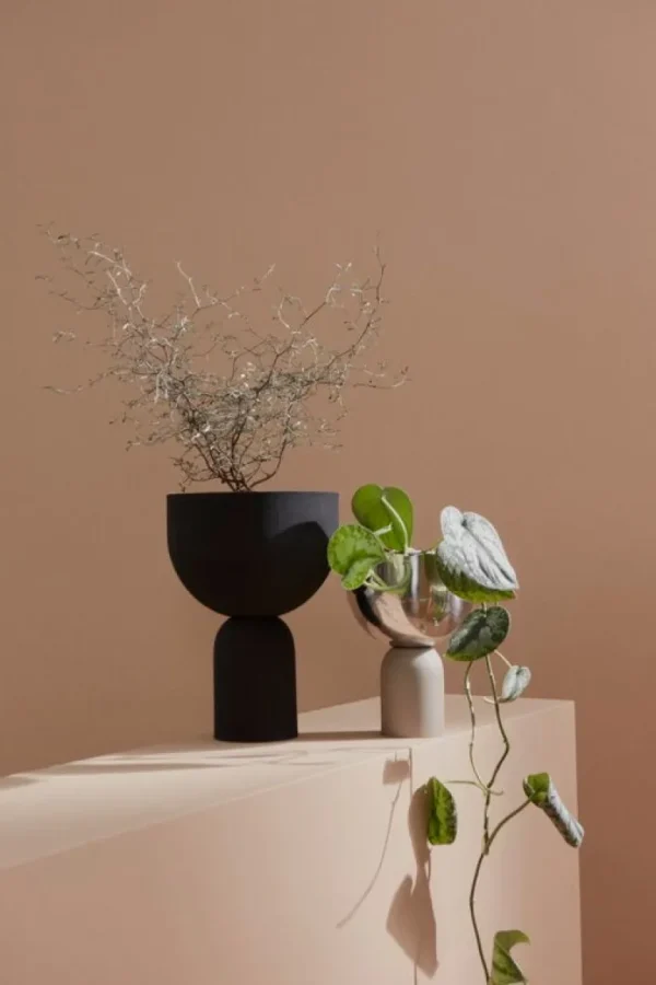AYTM Torus blomkruka, S, silver - taupe