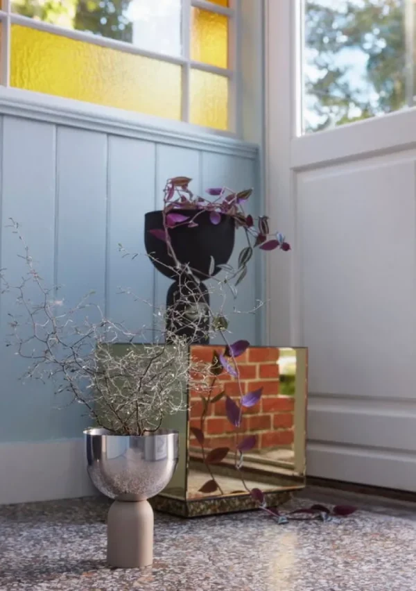 AYTM Torus blomkruka, S, silver - taupe