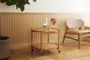 Brdr. Krüger Bølling brickbord 60 cm, rökt ek - stone