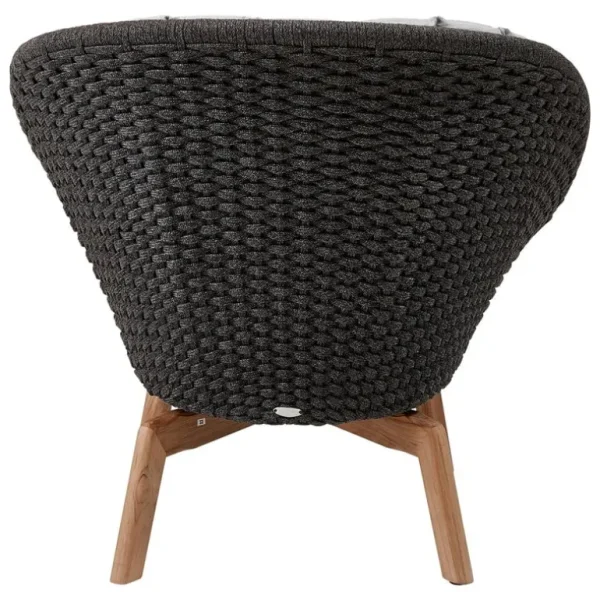 Cane-line Peacock loungefåtölj, teak - mörkgrå