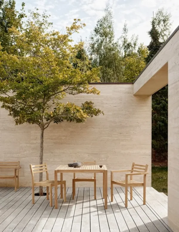 Carl Hansen & Su00f8n Carl Hansen & Søn AH902 Outdoor matbord, 100 x 98,5 cm, teak