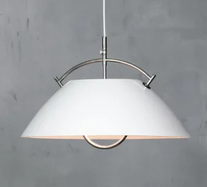 Carl Hansen & Søn Wegner pendellampa, vit - nickel