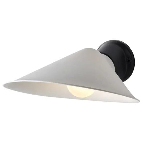 DCWéditions Plume vägglampa med strömbrytare, porslin