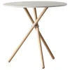 Eberhart Furniture Aldric cafébord, 80 cm, ljus betong - ljus ek