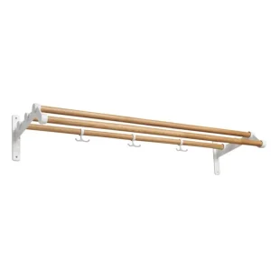 Essem Design Nostalgi 291, klädhängare, 100 cm, ek - vit