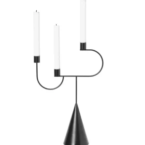 ferm LIVING Avant kandelaber, svart