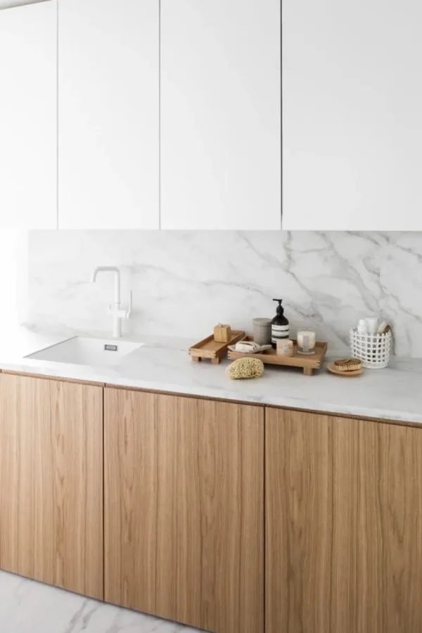 ferm LIVING Ceramic korg, liten, naturvit