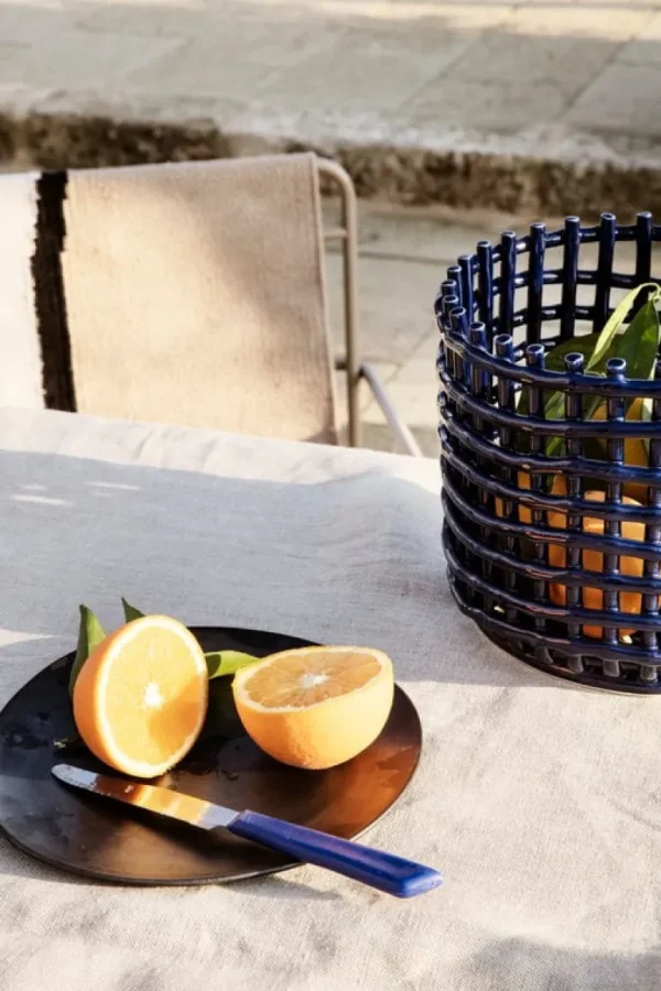 ferm LIVING Ceramic korg, stor, blå
