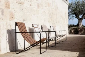 ferm LIVING Desert fåtölj, svart - soil