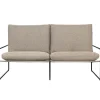ferm LIVING Desert 2-sits soffa, svart - mörk sand Dolce