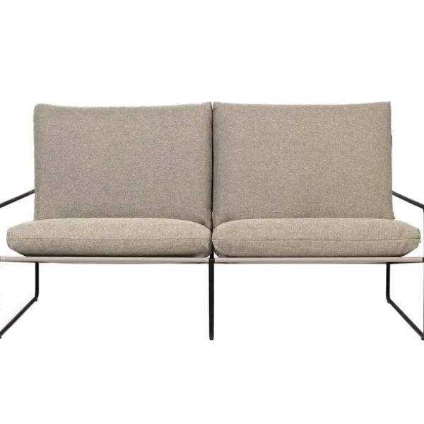 ferm LIVING Desert 2-sits soffa, svart - mörk sand Dolce