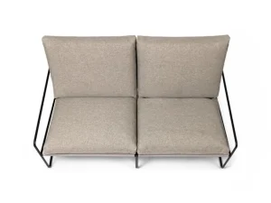 ferm LIVING Desert 2-sits soffa, svart - mörk sand Dolce
