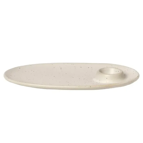 ferm LIVING Flow frukosttallrik, off - white