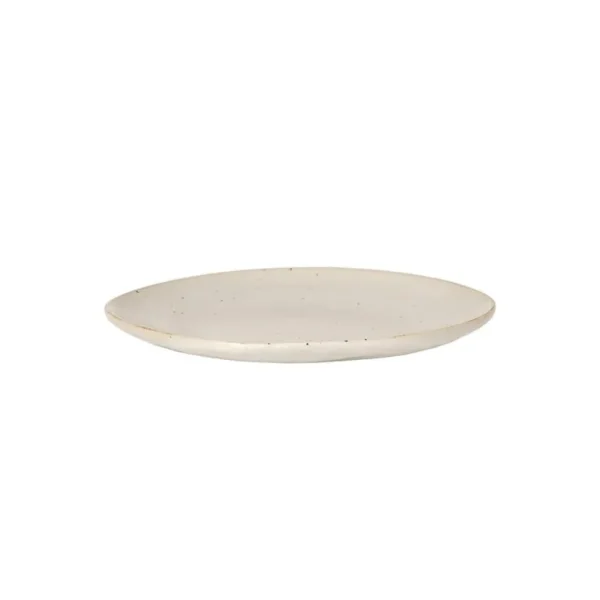 ferm LIVING Flow tallrik, liten, off-white speckle