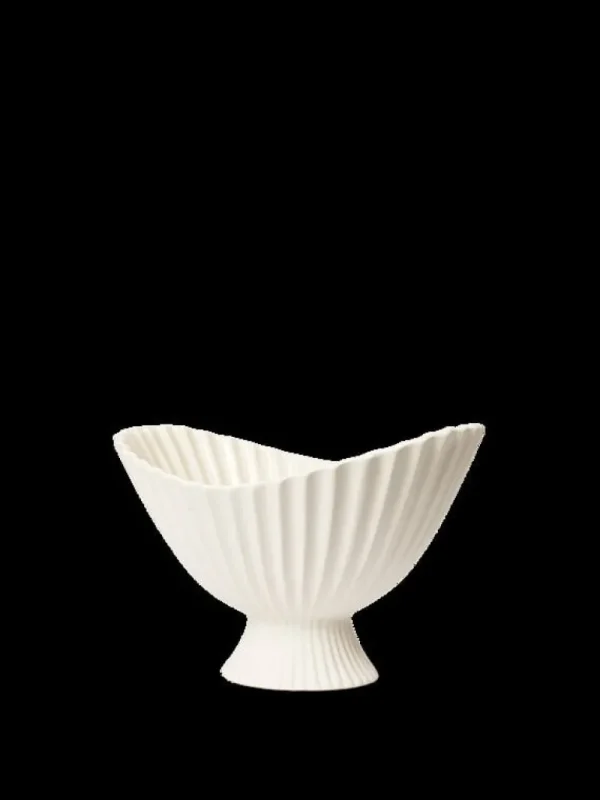 ferm LIVING Fountain skål, 28 cm, naturvit