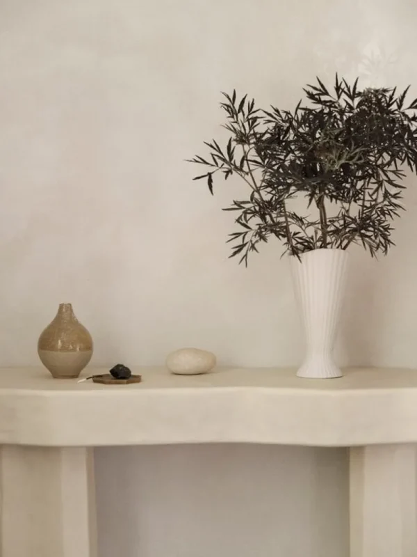 ferm LIVING Fountain vas, liten, off-white