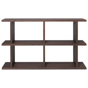 ferm LIVING Kona bokhylla 2x2, mörk betsad ek