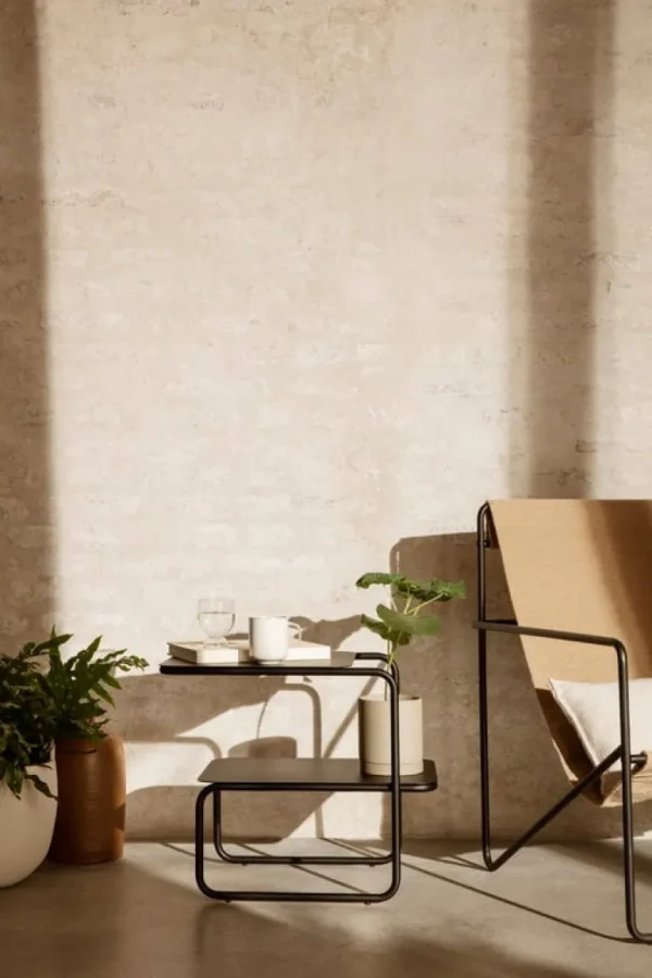 ferm LIVING Level sidobord, svart